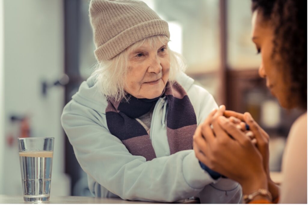 woman practicing self compassion and kindness