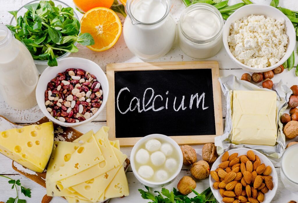 Products rich in calcium. Healthy food.